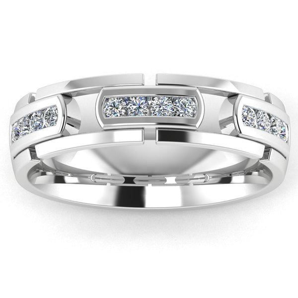Men's Diamond Band 0.01ct Wedding Ring DW10 (Copy) HEERA DIAMONDS