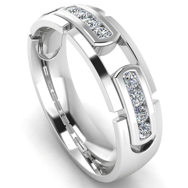 Men's Diamond Band 0.01ct Wedding Ring DW10 (Copy) HEERA DIAMONDS