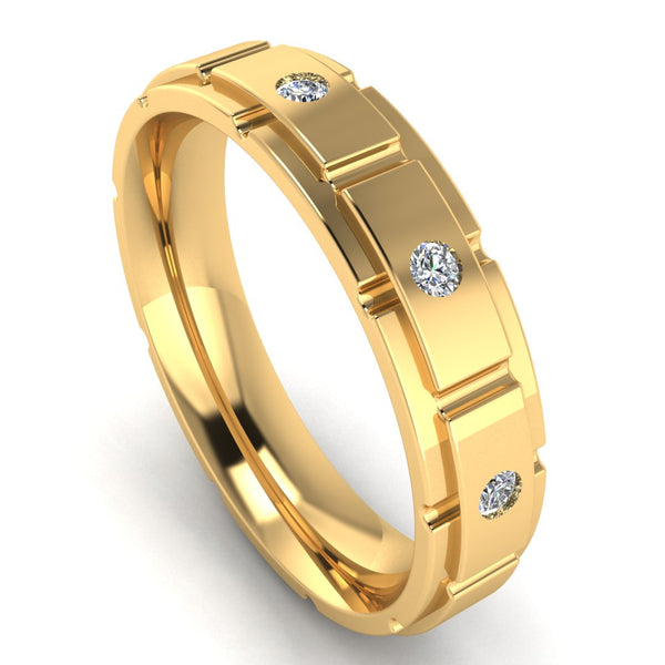 Men's Diamond Band 0.01ct Wedding Ring DW10 (Copy) (Copy) (Copy) (Copy) (Copy) HEERA DIAMONDS