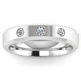 Men's Diamond Band 0.02ct Wedding Ring DW11 HEERA DIAMONDS