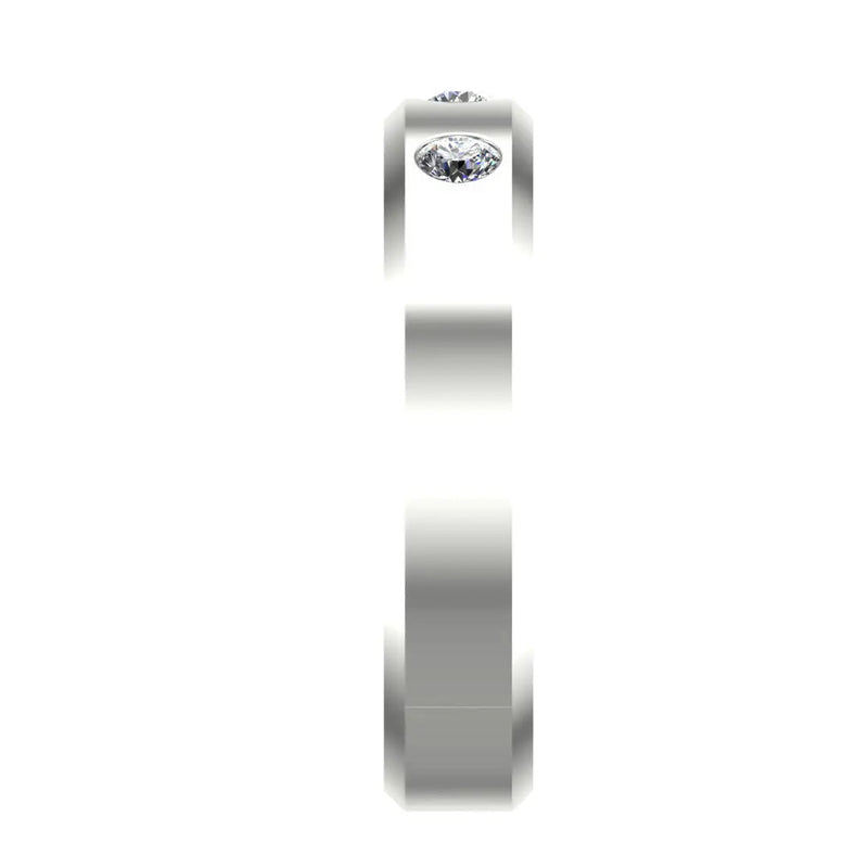 Men's Diamond Band 0.02ct Wedding Ring DW11 HEERA DIAMONDS