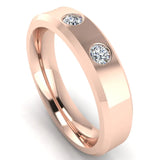 Men's Diamond Band 0.02ct Wedding Ring DW11 HEERA DIAMONDS
