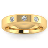 Men's Diamond Band 0.02ct Wedding Ring DW11 HEERA DIAMONDS