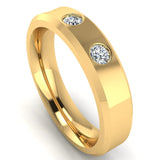 Men's Diamond Band 0.02ct Wedding Ring DW11 HEERA DIAMONDS