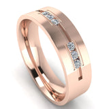 Men's Diamond Band 0.02ct Wedding Ring DW14 HEERA DIAMONDS