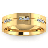 Men's Diamond Band 0.02ct Wedding Ring DW14 HEERA DIAMONDS