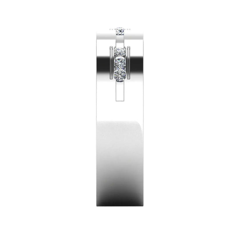 Men's Diamond Band 0.02ct Wedding Ring DW14 HEERA DIAMONDS