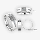 Men's Diamond Band Wedding Ring DW14