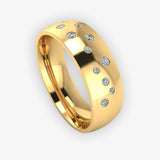 Men's Diamond Band 0.02ct Wedding Ring DW16