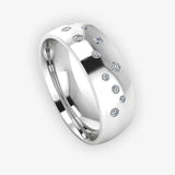 Men's Diamond Band 0.02ct Wedding Ring DW16