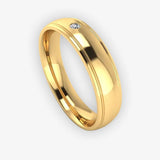 Men's Diamond Band 0.03ct Wedding Ring DW1