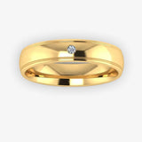 Men's Diamond Band 0.03ct Wedding Ring DW1