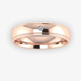 Men's Diamond Band 0.03ct Wedding Ring DW1