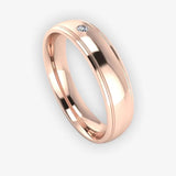 Men's Diamond Band 0.03ct Wedding Ring DW1