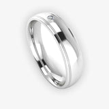 Men's Diamond Band 0.03ct Wedding Ring DW1