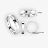 Men's Diamond Band 0.03ct Wedding Ring DW1