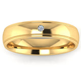 Men's Diamond Band 0.03ct Wedding Ring DW1 HEERA DIAMONDS