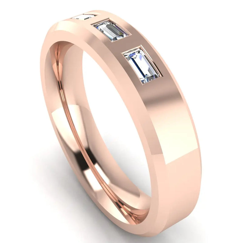 Men's Diamond Band 0.03ct Wedding Ring DW12 HEERA DIAMONDS