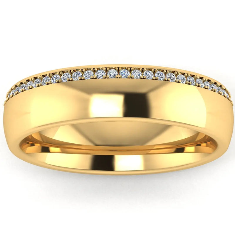Men's Diamond Band 0.03ct Wedding Ring DW15 HEERA DIAMONDS