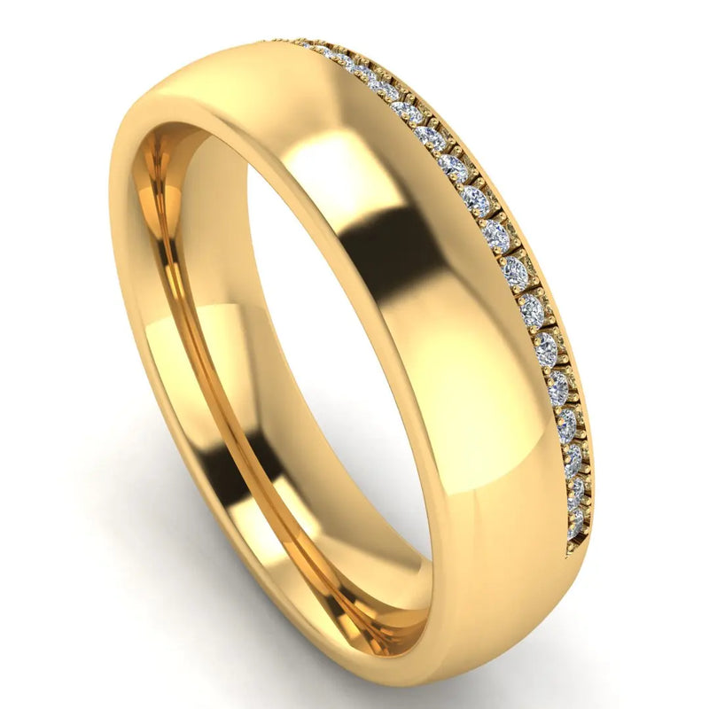 Men's Diamond Band 0.03ct Wedding Ring DW15 HEERA DIAMONDS