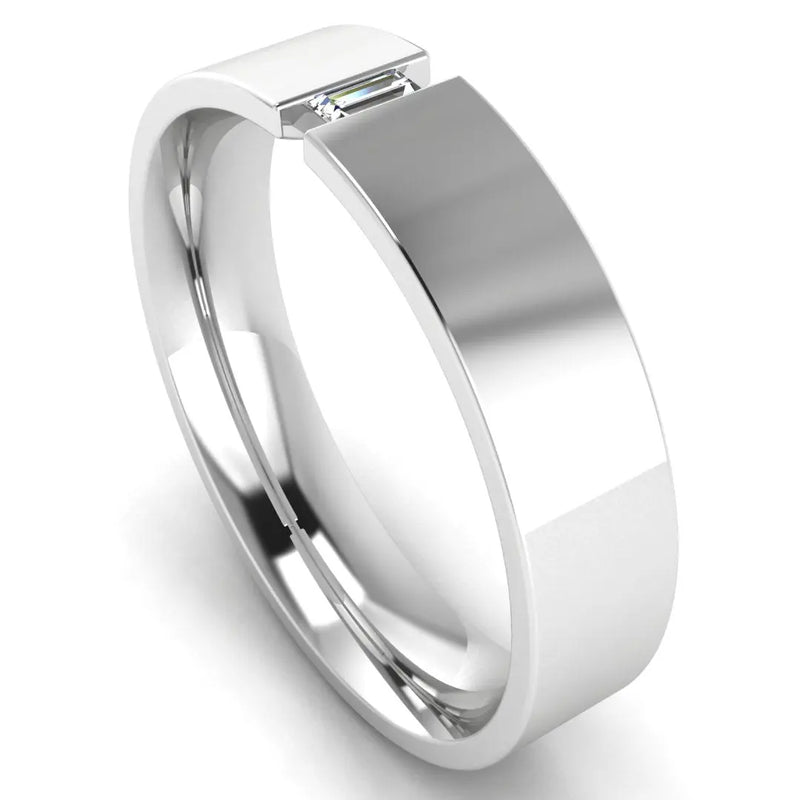 Men's Diamond Band 0.05ct Wedding Ring DW2 HEERA DIAMONDS