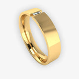 Men's Diamond Band 0.05ct Wedding Ring DW2