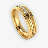 Men's Diamond Band Wedding Ring DW39 Heera Diamonds