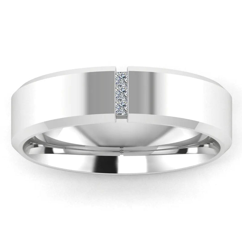 Men's Diamond Band 0.06ct Wedding Ring DW6 Heera Diamonds HEERA DIAMONDS