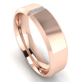 Men's Diamond Band 0.06ct Wedding Ring DW6 Heera Diamonds HEERA DIAMONDS