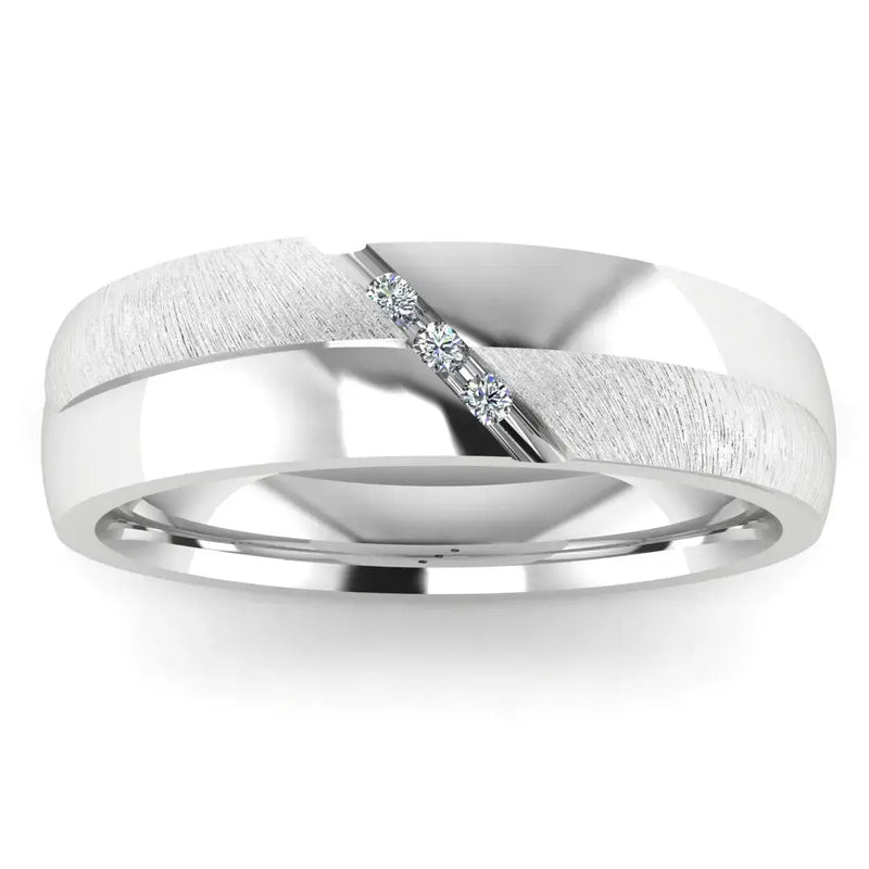 Men's Diamond Band 0.06ct Wedding Ring GR19961 HEERA DIAMONDS