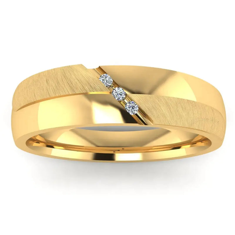 Men's Diamond Band 0.06ct Wedding Ring GR19961 HEERA DIAMONDS