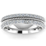 Men's Diamond Band 0.08ct Wedding Ring DW47 Heera Diamonds HEERA DIAMONDS