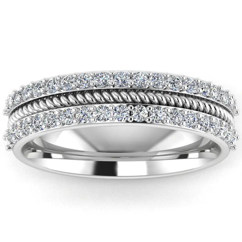 Men's Diamond Band 0.08ct Wedding Ring DW47 Heera Diamonds HEERA DIAMONDS