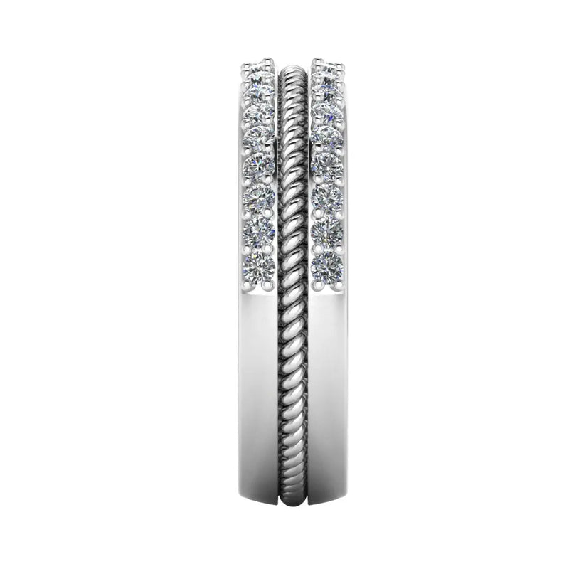 Men's Diamond Band 0.08ct Wedding Ring DW47 Heera Diamonds HEERA DIAMONDS