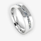 Men's Diamond Band 0.09ct Wedding Ring DW23