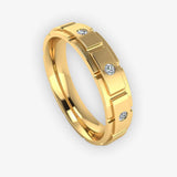 Men's Diamond Band 0.15ct Wedding Ring DW20