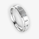 Men's Diamond Band 0.15ct Wedding Ring DW20
