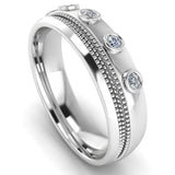 Men's Diamond Band 0.15ct Wedding Ring DW42 Heera Diamonds HEERA DIAMONDS