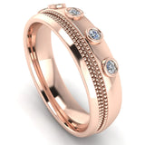 Men's Diamond Band 0.15ct Wedding Ring DW42 Heera Diamonds HEERA DIAMONDS