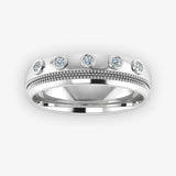 Men's Diamond Band Wedding Ring DW42 Heera Diamonds