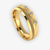 Men's Diamond Band Wedding Ring DW42 Heera Diamonds