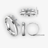 Men's Diamond Band Wedding Ring DW42 Heera Diamonds