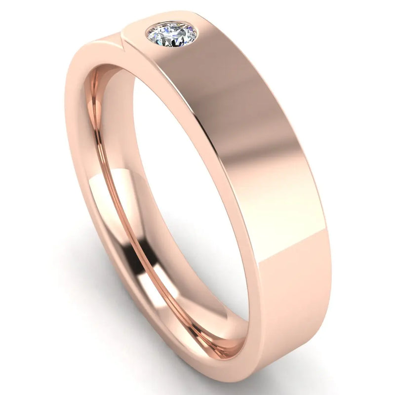 Men's Diamond Band 0.1ct Wedding Ring DW3 Heera Diamonds HEERA DIAMONDS