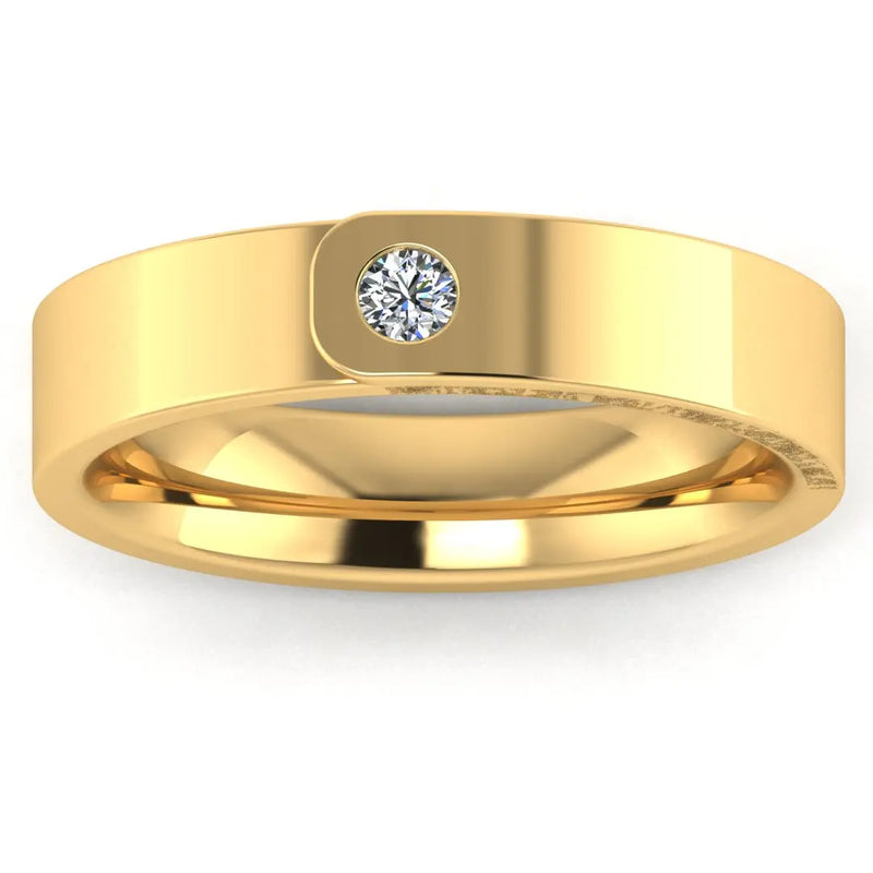 Men's Diamond Band 0.1ct Wedding Ring DW3 Heera Diamonds HEERA DIAMONDS