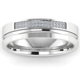 Men's Diamond Band 0.1ct Wedding Ring DW36 Heera Diamonds HEERA DIAMONDS