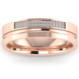 Men's Diamond Band 0.1ct Wedding Ring DW36 Heera Diamonds HEERA DIAMONDS