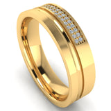 Men's Diamond Band 0.1ct Wedding Ring DW36 Heera Diamonds HEERA DIAMONDS