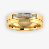 Men's Diamond Band Wedding Ring DW36 Heera Diamonds