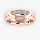 Men's Diamond Band Wedding Ring DW36 Heera Diamonds
