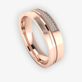 Men's Diamond Band Wedding Ring DW36 Heera Diamonds